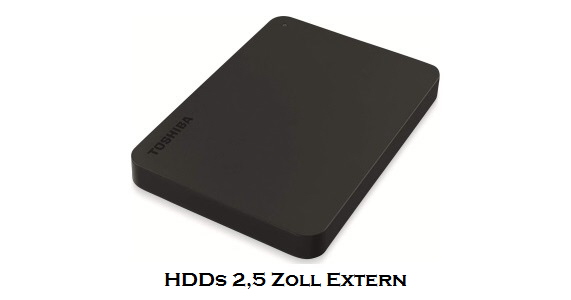 HDDs 2,5 Zoll Extern